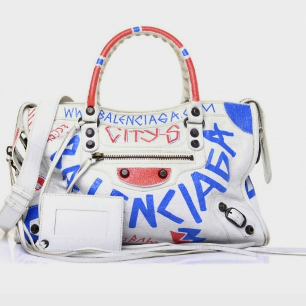 NWT Balenciaga City Graffiti Bag Sz Medium NWT - Picture 11 of 12